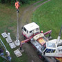 Montage der Turmspitzen